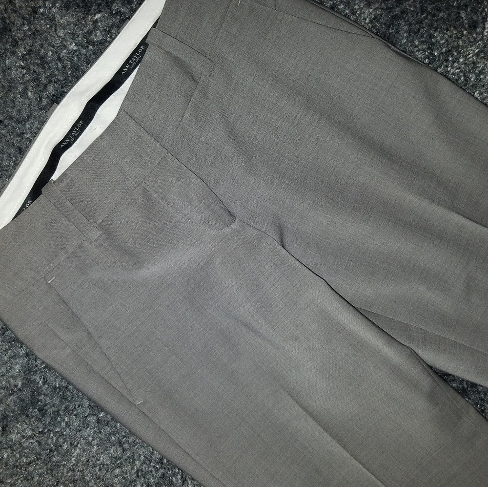 Ann Taylor Wide Leg Dress Pants Gray